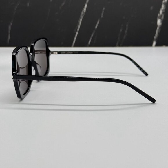 NEW SL591 001 SAINT LAURENT BLACK WOMEN SAINT LAURENT SUNGLASSES - Picture 6 of 10